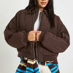 Veste bomber décontractée en tissu mémoire respirant, vente en gros, prix de gros, vente chaude 2026, veste bomber vintage pour femmes, streetwear, fermeture éclair - Product Image 1