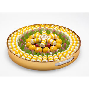 Attractive Gold Metal Chocolate Tray Antique Design Table Decorative Chocolate Sweets Serving Tray Dessert Display On-<b>Sale</b> - Product Image 6