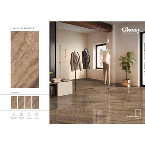 Crema Marfil Design 600x1200mm Carreaux de sol en céramique 60x120cm Porcelaine polie émaillée 8.8mm d'épaisseur bois brillant extérieur - Product Image 4