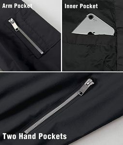 เสื้อแจ็กเก็ตเบสบอลฮิปฮอปขนกำมะหยี่สไตล์มหาวิทยาลัยหนังหลวมสไตล์สตรีทโลโก้ที่กำหนดเอง - Product Image 6