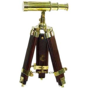 Décoration de la maison bonne qualité Design Unique Vintage binoculaire Antique laiton jumelles étui en cuir télescope victorien Marine - Product Image 3