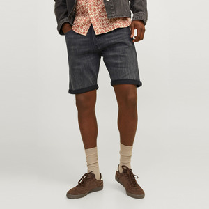 Pantalones cortos de mezclilla personalizados de alta calidad para hombre con bolsillo transpirable, ropa de calle Vintage hasta la rodilla, pantalones cortos de verano calientes, patrón sólido - Product Image 3