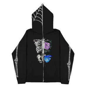 <b>Men's</b> Winter Solid Full Face Zipper <b>Hoodie</b> Custom Printed <b>Fleece</b> Pullover with Breathable Design Made in Pakistan - Product Image 3