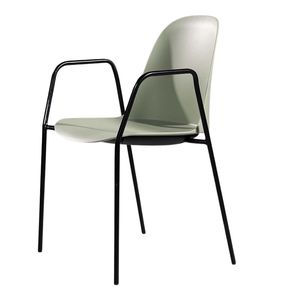 Silla de Comedor Moderna Harmoor STGAI21 de Plástico PU Multicolor, Patas de Metal, Respaldo de Alta Calidad, Diseño Apilable para Sala de Estar - Product Image 1