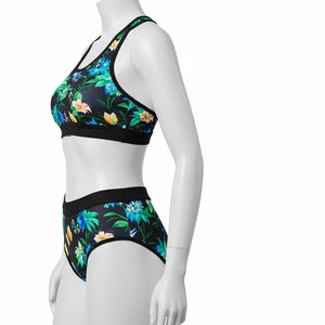 Traje de baño deportivo de algodón respetuoso con el medio ambiente, estampado Digital, tela elástica suave transpirable, traje de baño de secado rápido para mujer, ropa de playa - Product Image 4