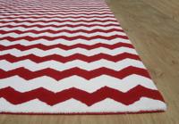 Meistverkaufte Hochwertige Kreative Teppiche Magischer Roter Wollteppich Modern Rutschfest Haustierfreundlich Umweltfreundlich Waschbar Handgetufteter Teppich