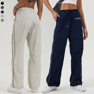 Pantalons amples longueur totale Pantalons décontractés pour femmes Confort Matière polyester avec un design tendance - Product Image 3