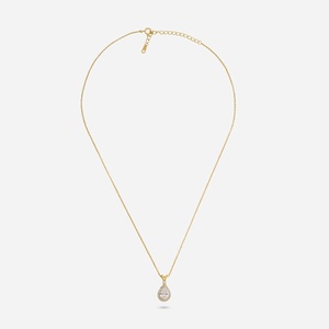 Pendentif en argent 92,5 avec zircon serti clos, perle en forme de goutte d'eau, idéal pour mariage, fiançailles, cadeau, modèle religieux 194204 - Product Image 4