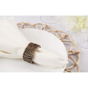 Anneaux de serviette rustiques faits à la main, style ferme, élégants porte-serviettes en rotin tissé pour la décoration de table à manger, style en osier naturel pour - Product Image 1