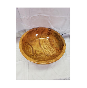 Ensaladera grande de madera hecha a mano, ecológica, de madera natural para frutas, aperitivos, pasta, cocina rústica, vajilla decorativa. - Product Image 5