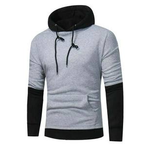 Basics prix d'usine pulls à capuche pour hommes top vente de haute qualité mode bloc de couleur unie 100% coton Logo personnalisé - Product Image 1