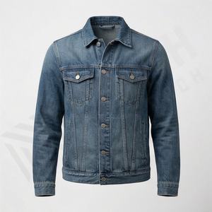 Veste en jean pour femmes, jean court, délavage soleil, tendance, décontracté, streetwear, vêtements d'extérieur, manteau, couleur personnalisée - Product Image 1