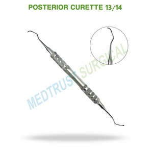 Curette postérieure Gracey 13 14 Curette dentaire parodontale pour le détartrage sous-gingival et le planage des racines des dents postérieures - Product Image 2