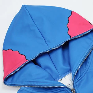 Sudadera con Capucha de Algodón de Alta Calidad para Hombre, Estilo Urbano, Invierno 2026, Bordada, con Cierre Completo, Transpirable y Holgada - Product Image 3