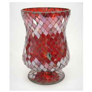 <b>Large</b> Clear Glass Hurricanes <b>Candle</b> Holder With Aluminium Stand for Home Decorative Party Christmas Table Decor - Product Image 2