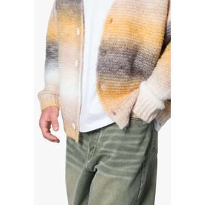 Cardigan en tricot dégradé - Multicolore 60% Laine 40% Viscose Coupe Standard - Product Image 4
