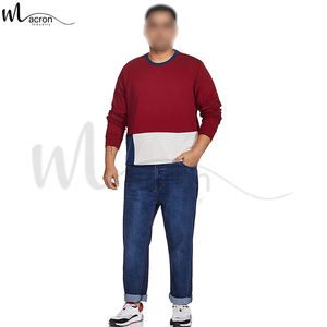 Color Block Regular <b>Long</b> <b>Sleeve</b> Men Clothing Winter Wear Pullover <b>Top</b> Quality Custom Men Winter Cotton Fleece Sweatshirts - Product Image 3