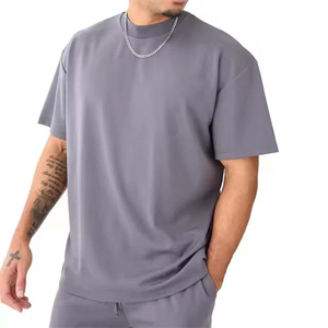 Custom OEM 2 Piece Cotton Mens Clothing <b>Sets</b> Summer Tracksuit <b>Sets</b> Casual Washed Streetwear Short <b>Sets</b> for Men Breathable - Product Image 3