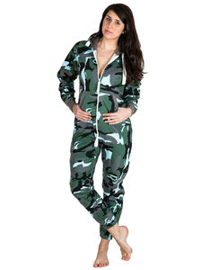 Traje deportivo de camuflaje para mujer, mono con capucha, ropa de dormir, pijama, chándal de talla grande para mujer - Product Image 3