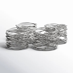 Anneau de serviette en fil métallique moderne, porte-serviettes décoratif pour tables à manger, fêtes, événements, mariages, divertissements à domicile, mise en place de buffet - Product Image 5