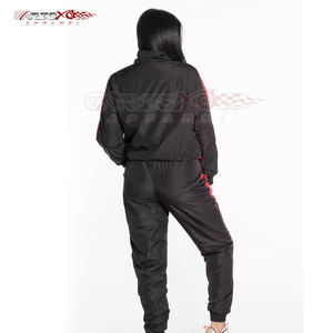 Traje cortavientos de manga larga para mujer con pantalones a juego para actividades al aire libre Traje cortavientos ligero y empacable - Product Image 3