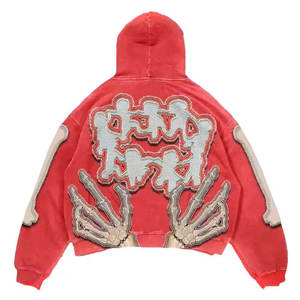 Sweatshirts en coton pour hommes Impression personnalisée Logo Pull unisexe épais Sweats à capuche unis surdimensionnés pour hommes - Product Image 6