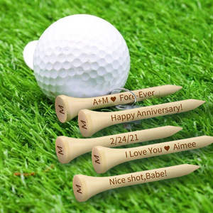 Tees de Golf Personalizados y Duraderos en Bambú, Madera, Metal y Plástico: Materiales Versátiles para Golfistas - Product Image 1