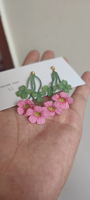 Boucles d'oreilles pas chères au crochet, micro-haak, bijoux faits main en forme de fleur, décorations d'oreille, mini-boucles d'oreilles pendantes au crochet, cadeau