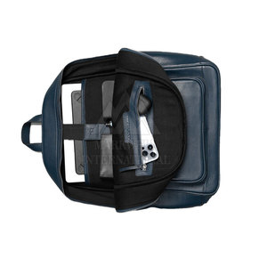 Sac à dos en cuir de qualité supérieure, tendance 2026, avec port de charge USB, imperméable, décontracté, sportif, sac à dos en cuir intelligent - Product Image 2