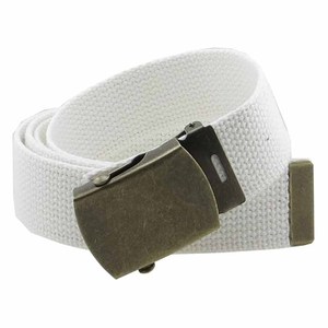 Ceinture de cérémonie extérieure en toile personnalisée en usine avec boucle en métal réglable pour hommes - Product Image 1