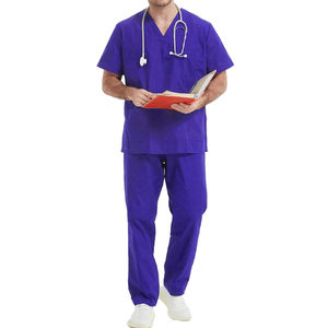 Costume de gommage d'hôpital de sortie d'usine fournisseur OEM couture de qualité supérieure vêtements professionnels fabricant de costume de gommage d'infirmière et de médecin - Product Image 1