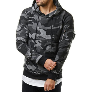 Meilleure Qualité Hommes Mode Camo Hoodies Hommes Pull À Capuche Nouveau Design À Capuche Fabriqué au Pakistan Personnalisé Épaule Zip Patch - Product Image 5
