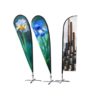 Banderas Promocionales Económicas para Exteriores, Banderas Publicitarias Personalizadas Impresas en Poliéster, Bandera <span class=keywords><strong>de</strong></span> Lágrima Resistente al Agua y a los Rayos UV - Product Image 1