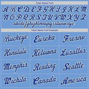 Maillot de baseball personnalisable bleu clair-blanc pour hommes femmes vêtements de sport personnalisés caractéristiques imprimées respirantes pour le softball - Product Image 5