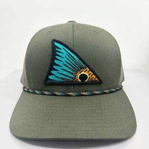 Sombrero de camionero personalizado para pesca de marca personalizada de alta calidad de malla trasera al por mayor bajo MOQ 6 paneles estructurados sombreros cuerda Vietnam - Product Image 1