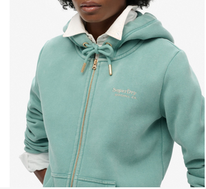 Printemps 2026 Vêtements pour femmes Ensemble surdimensionné deux pièces strass premium personnalisé Survêtements en velours pour femmes Sweat à capuche zippé - Product Image 3