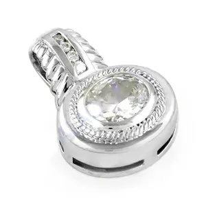 Colgante de Plata 925 con Baño de Rodio en Oro Rosa y Circonita Cúbica para Mujer, Elegante Regalo - Product Image 2