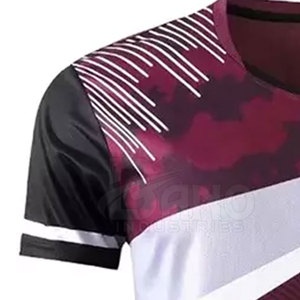 Conjunto de uniforme de manga corta único de voleibol unisex personalizable OEM último diseño técnicas de impresión únicas Material sólido - Product Image 5