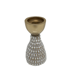 Bougeoir à perles aspect antique couleur noire pour la décoration de la maison pièces de décoration de table faites à la main personnalisées - Product Image 4