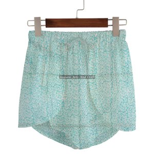 Shorts enveloppants d'été pour femmes, imprimés à la main, pour la plage et la maison - Product Image 3