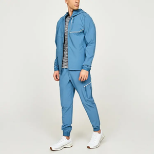 Men Winter Printed Training Jacket Set Club Inspired Football <b>Tracksuit</b> Lightweight <b>Waterproof</b> Windbreaker - Product Image 1