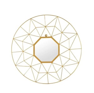 กระจกทองเหลืองกระจกแต่งหน้าสำหรับตกแต่งผนังห้องนอนและห้องน้ำ - Product Image 6
