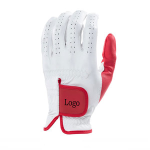 Sarung tangan Golf kulit domba tangan kanan desain baru untuk pria Logo kustom kualitas bagus kulit putih untuk Olahraga - Product Image 3