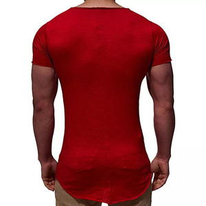 Streetwear personnalisé surdimensionné T-shirt unisexe uni avec logo personnalisé en coton à col rond pour hommes - Product Image 2