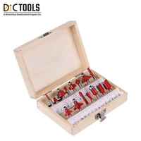 Set Mata Bor Router TCT Tungsten Carbide Shank Diameter 3mm Panjang 7 inci Permukaan Mengkilap Tanpa Lapisan Bersertifikasi ISO 9001