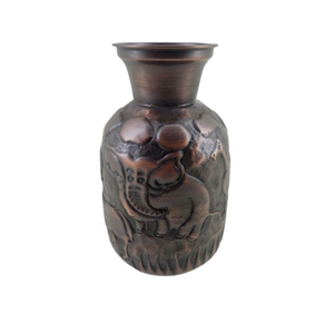 Home Decorative Metal Flower <b>Vase</b> Bronze Desktop Pot for Office and Tabletop Decorative Handmade in Bulk - Product Image 2