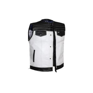 Gilet en cuir de motard de bonne qualité pour hommes par Maximze Wear Nouveau design élégant Gilet en cuir Offre Spéciale vente en gros de motocyclette - Product Image 3