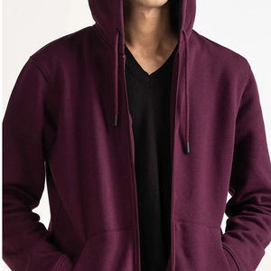 เสื้อมีฮู้ดแบบมีซิปผ้าคอตตอนขนาดใหญ่ออกแบบได้ตามต้องการจากโรงงานผลิตโดยตรง - Product Image 2