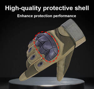 Gants tactiques personnalisés de la meilleure qualité pour les doigts Gants de tir à la jointure dure en plein air Gants de qualité en vente - Product Image 2