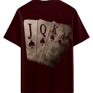 Camisas estampadas de tendencia para hombre, camiseta estampada Vintage lavada con ácido/lavada hecha con algodón suave 100% hecho en Pakistán - Product Image 1